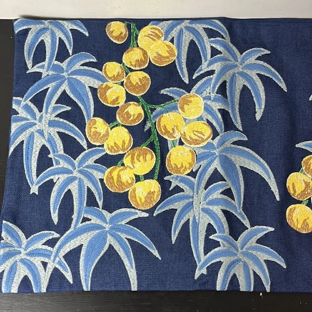 Williams Sonoma Rainforest embroidery
